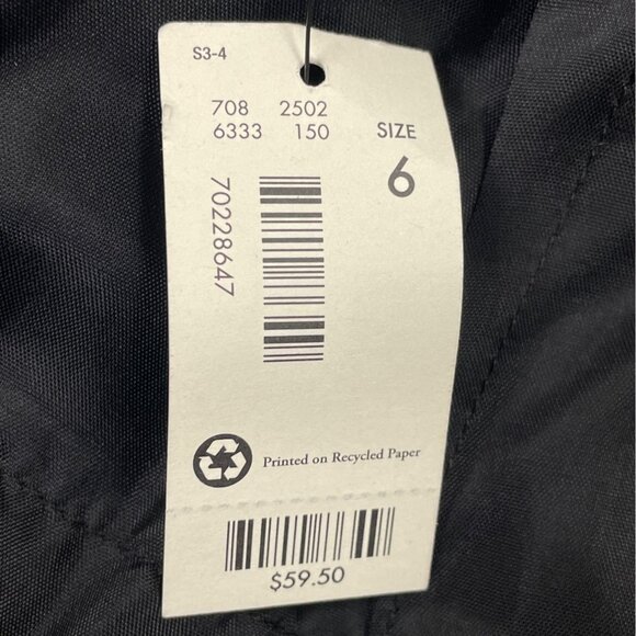 The Limited Womens Tiered Black Ruffle Mini Skirt W/ Side Zipper Size 6 - New - Picture 7 of 8